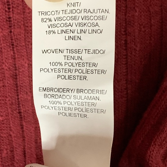 Lucky Brand rust orange blouse top long sleeve Size Small - Picture 6 of 11